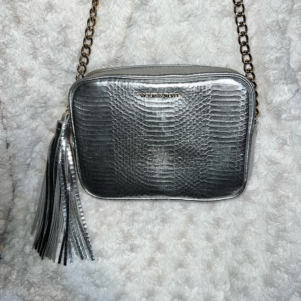 Sliver Victoria secrets crossbody purse